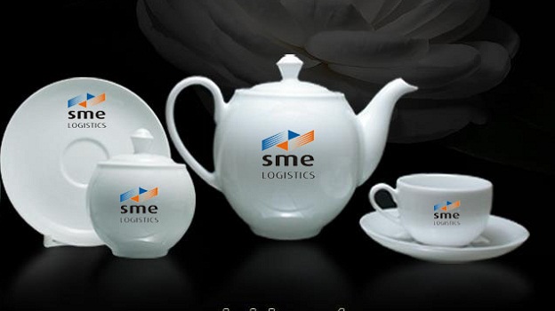 Bộ quà tặng gốm sứ Ấm Chén  Minh Long 0.8 L Camellia Giá In Logo SME