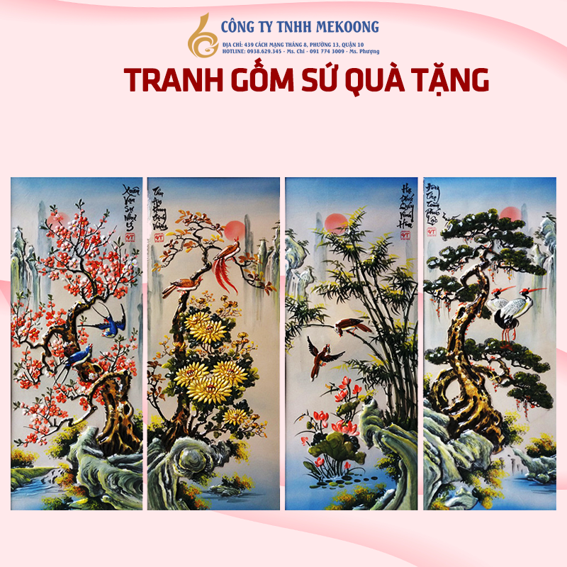 Quà Tặng Bình hoa Minh Long hỏa biến – Xanh Vân Ngọc 5 – 27 cm